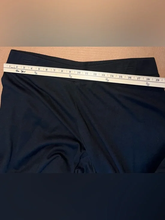 Eileen Fisher Pants Pull On Wool Black Wide Leg Size Large - Picture 10 of 10